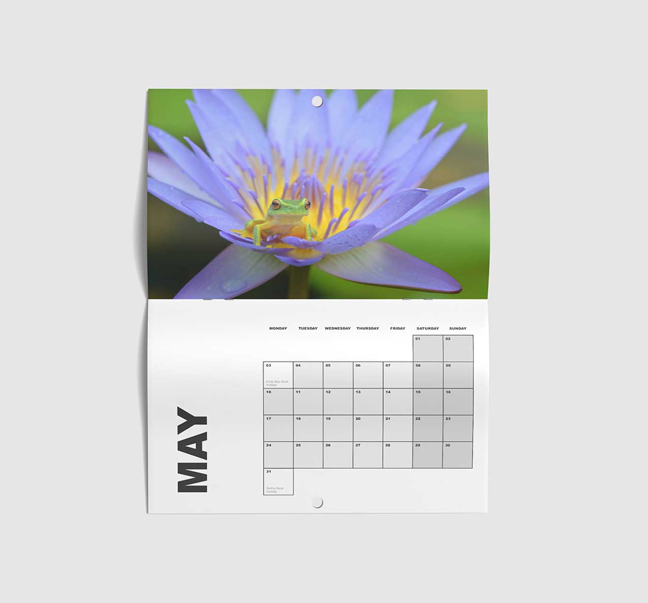 Drilled Hole Calendars